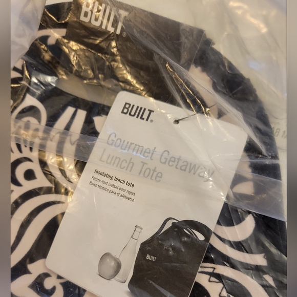 Built Gourmet Get Away Lunch Tote - black & white - Picture 2 of 11